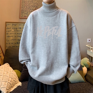 8XL高领毛衣男大码胖子堆堆领打底羊毛衫 GM45425-P45加绒款-P65图片