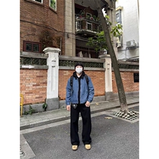 美式复古牛仔工装夹克男秋季高街cleanfit百搭休闲外套LF4009-P65，男装工装外套，星座1008