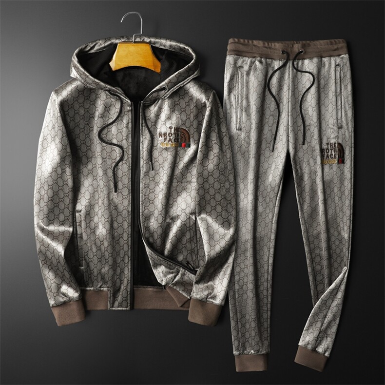 2366320不单卖2022冬季韩绒提花加厚运动套装，男装休闲套装，钱塘2019