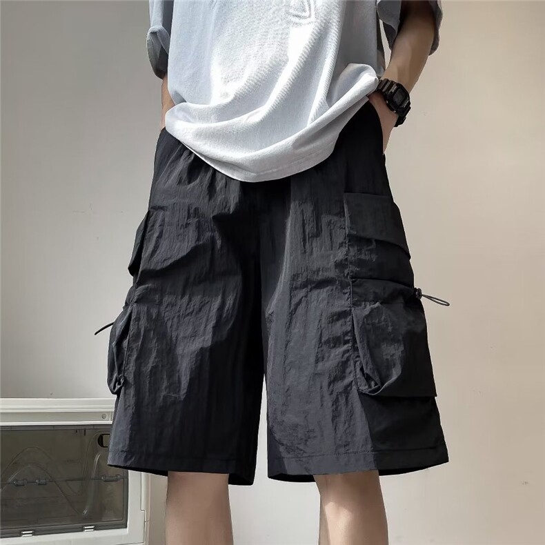 工装短裤男夏季ins潮牌日系宽松大裤衩高街休闲五分中裤DK25-P30,男装休闲裤,星座1008