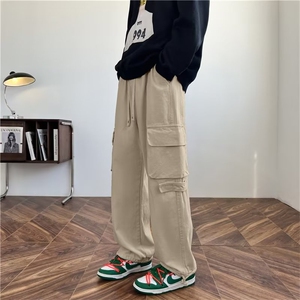 男秋季新款港风休闲裤纯棉工装裤G192P40图片