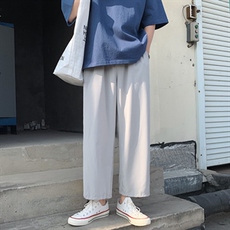 春夏新款垂感冰丝大码抽绳休闲裤款号2023-特批20，男装休闲裤，星座718-1
