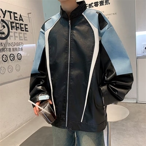 港风文艺牛仔夹克男春秋宽松潮流长袖外套