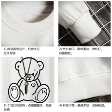S6174-P28加绒款-P33秋季圆领卫衣男大码韩版宽松长袖外套网格，男装卫衣，电商A040A