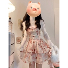 粉红色假两件套