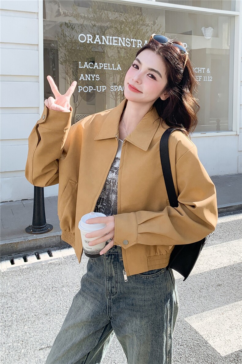 已出货春装新款~皮衣外套女1楼南36-39吾爱衣-A2515-P145-K258,女装皮衣,1C083