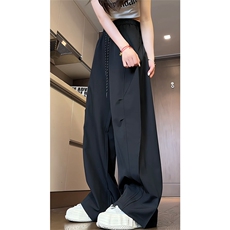 夏季豆绿色新款激光打孔面料透气冰丝长裤XZ806-CK03038特P35控68，男装休闲裤，四季星座806