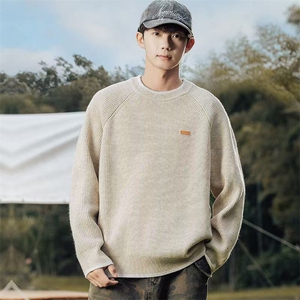 1506A/G50020/P52假两件毛衣男冬季宽松大码胖子内搭针织衫图片