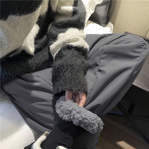 显高保温羊羔绒加绒加厚加倍保暖冬季裤   K77-1特批40图片