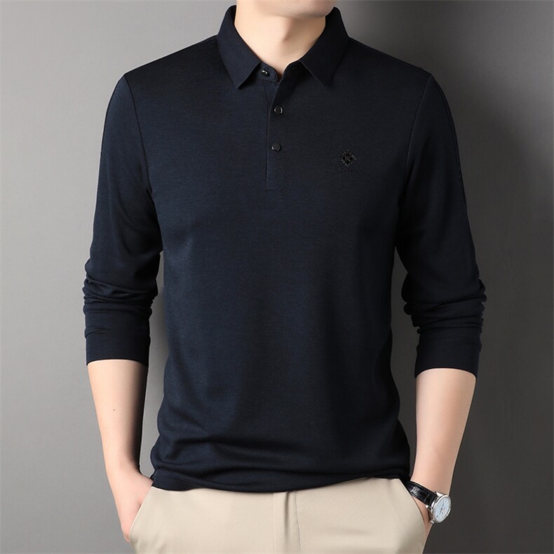 AG88159钱塘2020-3春季新款中年男士时尚休闲长袖T桖高品质P70,男装T恤,钱塘207-3