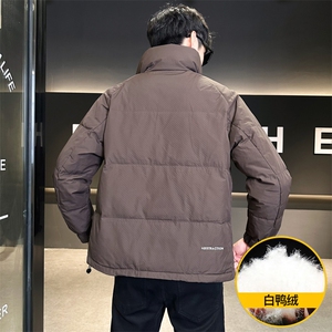 M837-P165 标50%白鸭绒2025新款羽绒服男冬季立领潮流图片