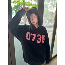 加绒款刺绣连帽卫衣WYR7062，男装卫衣，星座516A