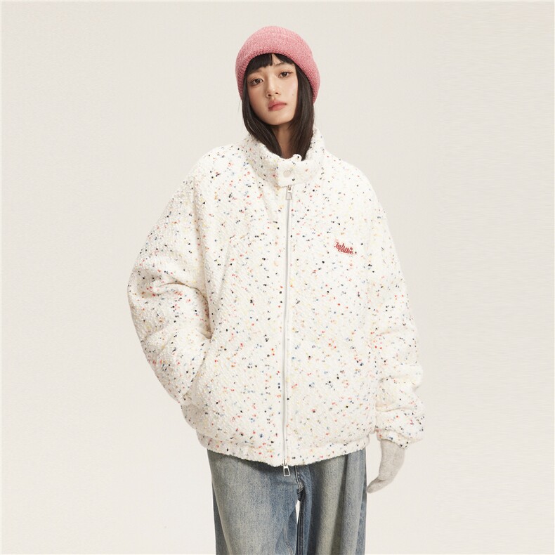 小香风绣花棉服--5673模特图268,男装棉衣,电商S012（CATTEE）