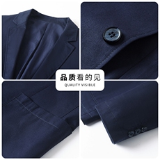 2025年新款春季纯棉休闲西服男士中年商务休闲小西装单西外套，男装西服，钱塘723