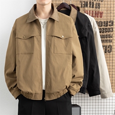 翻领夹克男春季简约宽松潮流百搭上衣服JK266-P73，男装夹克，星座308B-2