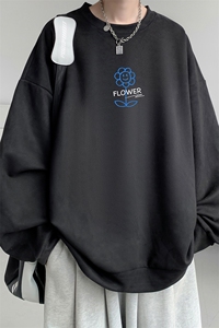 麂皮绒卫衣男大码重磅长袖t恤男 JW81274-P35 加绒款P45图片
