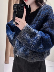 2025年秋季长袖时尚百搭通勤简约休闲开衫外套，女装针织衫/毛衣，织己羊绒