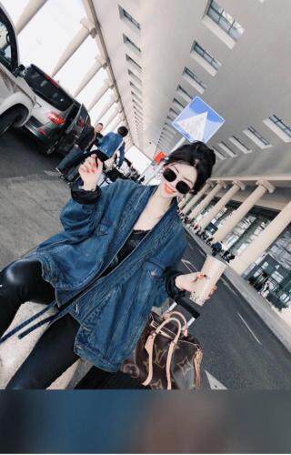 DG7061早春新款时尚洋气牛仔休闲外套,女装,L·H·X