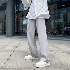拖地裤子男韩版潮流春夏季小西裤男士宽松阔腿垂感西装裤休闲长裤，男装西裤，星座505-2（原电商A260-1)