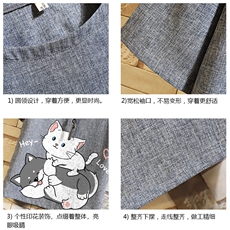 风复古亚麻短袖男棉麻t恤男半袖砖墙挂拍ZT71300-P35，男装T恤，电商A040A