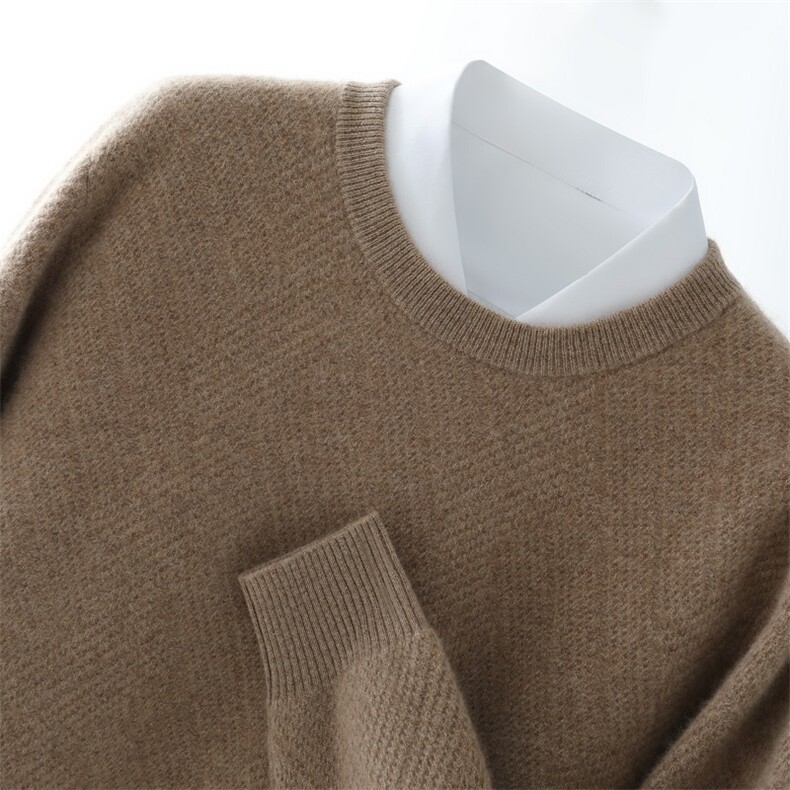 高品质男士羊绒套衫羊绒圆领简约设计舒适保暖休闲百搭，男装羊绒套衫，鼎坤羊绒