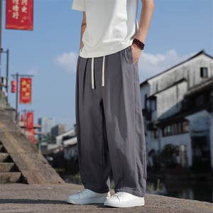 风春夏新款棉麻高品质休闲裤子男长裤透气款K600-P65图片