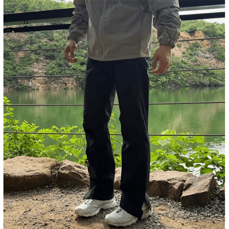 美式硬壳三防冲锋裤男款秋季侧拉链工装裤子户外运动徒步登山长裤,男装休闲裤,电商A014