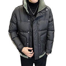 AK87818钱塘2020-3简约时尚休闲冬季厚款中年男士羽绒服P155，男装羽绒服，钱塘207-3