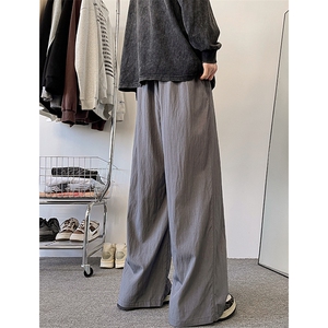 8XL-M 特大码风棉麻裤男长裤子宽松直筒型休闲拖地裤k955P65图片