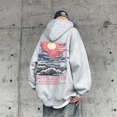 冬装新品加绒加厚连帽卫衣XZ203-W656加绒-P58，男装卫衣，星座203
