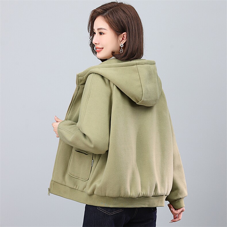 2024冬季连帽时尚休闲羽绒棉加厚保暖舒适棉服,女装棉衣/棉服,独衣靓