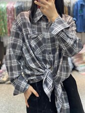 2022秋季新款时尚大方显瘦气质宽松百搭衬衫，女装衬衫，L·H·X