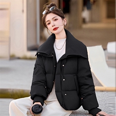 2024年冬季新款时尚百搭个性宽松休闲洋气减龄羽绒服，女装羽绒服，心心服饰