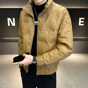 2025数据男士冬季羽绒服立领百搭鸭绒保暖青年夹克外套图片