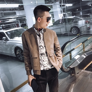 数据好款 秋季英伦绅士贴袋修身夹克外套男士 J图片