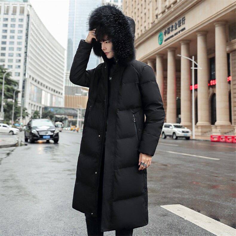 2025年90%白鸭绒新款男士羽绒服青年时尚真毛领连帽外套YR08-P260,男装羽绒服,星座1210A