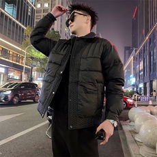 AY136/P135控175冬季社会小伙翻领简单重磅拼接麦穗棉衣男卡其首，男装棉衣，星座305B-1