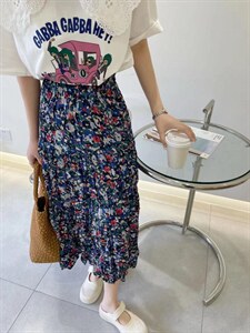 现货 夏季新品碎花半身裙图片
