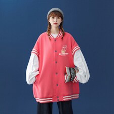 中性风2023秋季新款港风设计感印花情侣棒球服外套G552p75控98，男装夹克，A247A