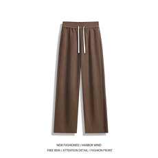 抖音品质春季新款潮流麦穗条宽松休闲裤B315-K25671-特P35控68，男装休闲裤，电商B315