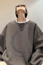 内景春季新款圆领卫衣男潮百搭宽松大码打底衫WY00216/P35加绒P45，男装卫衣，电商B316