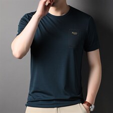 新款2022短袖男t恤夏季上衣服半袖新款潮流男装透气圆领体恤P43，男装T恤，钱塘6003A(原)4033A