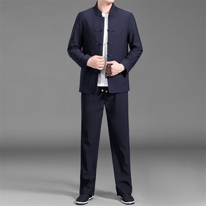 BAMJ-7108钱塘2020-2中老年男士春季唐装休闲套装量大价优P153图片