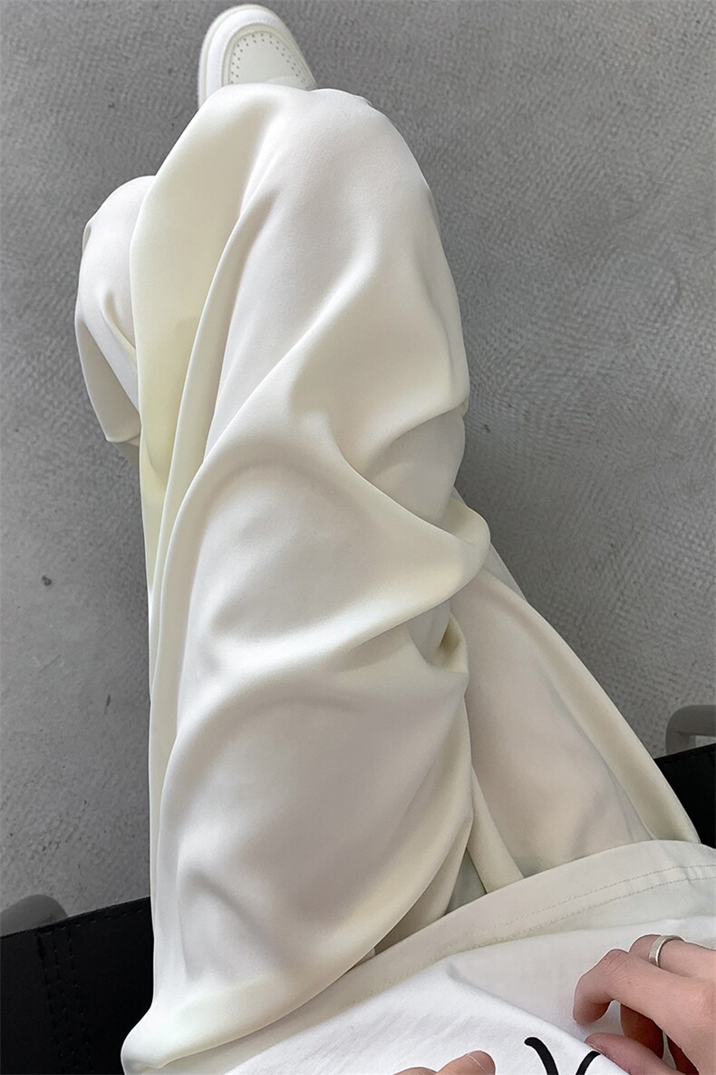 8XL-M特大码冰丝裤醋酸阔腿裤男缎面高腰垂感防晒凉凉裤K979P45,男装防晒衣,电商D206-1