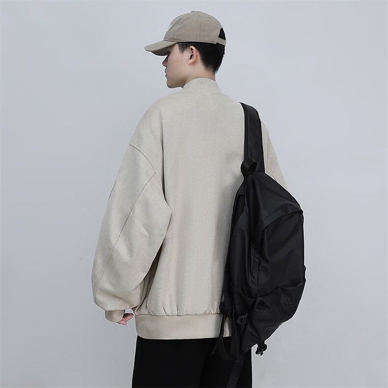 模特图新款麂皮绒飞行夹克男春秋美式复古工装618A-WT1019-P70,男装夹克,星座914-4