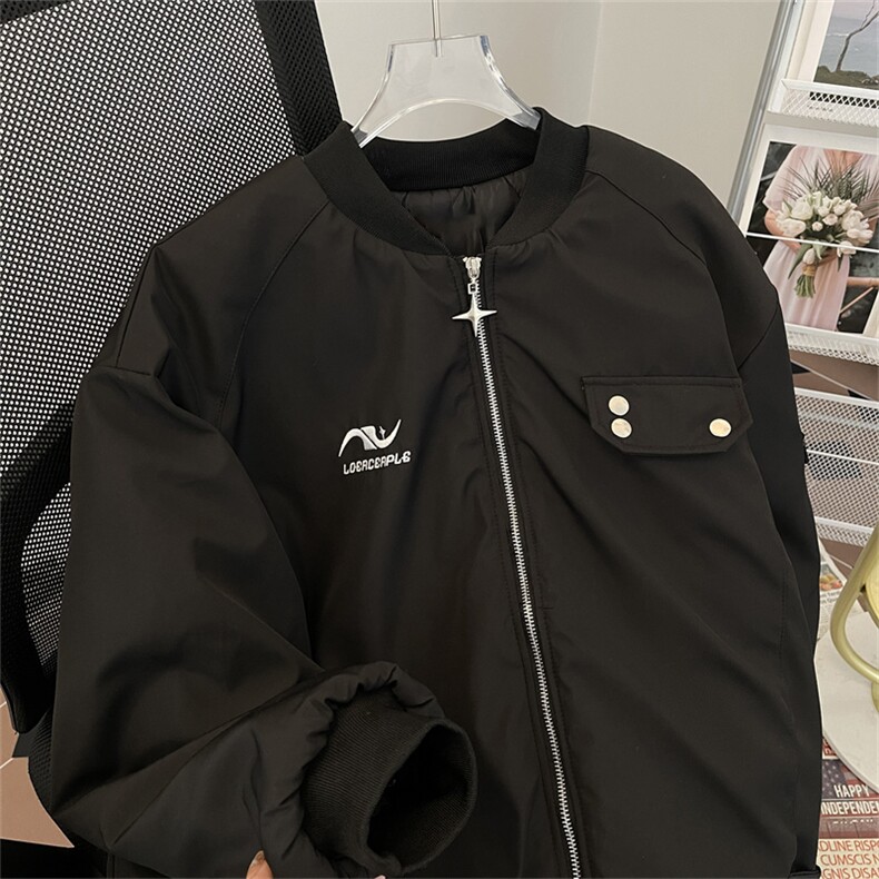 美式高街休闲飞行员夹克棉衣潮流外套棉服M0655-P80,男装棉衣,星座308B-1