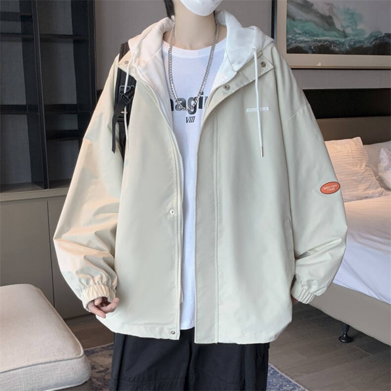 港风宽松双层加厚夹克青少年连帽长袖JK618P55,男装夹克,星座1116-2
