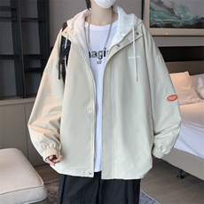 港风宽松双层加厚夹克青少年连帽长袖JK618P55，男装夹克，星座1116-2
