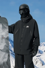 连帽防水防风时尚男女中性风加绒加厚连帽滑雪服HF93-P185控288，男装卫衣，电商A001