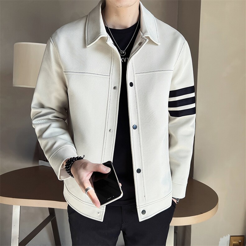 店主风~秋季三条杆设计休闲夹克外套K371/P100，男装夹克，电商B331